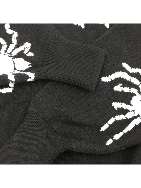 ニット・セーター SIXHELMETS TARANTULA JACQUARD KNIT BLK M