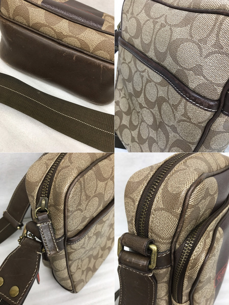 COACH　ヘリテージ ストライプショルダーバッグ F70078