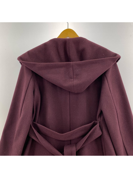 ZARA ソノ他 フード コート 赤紫