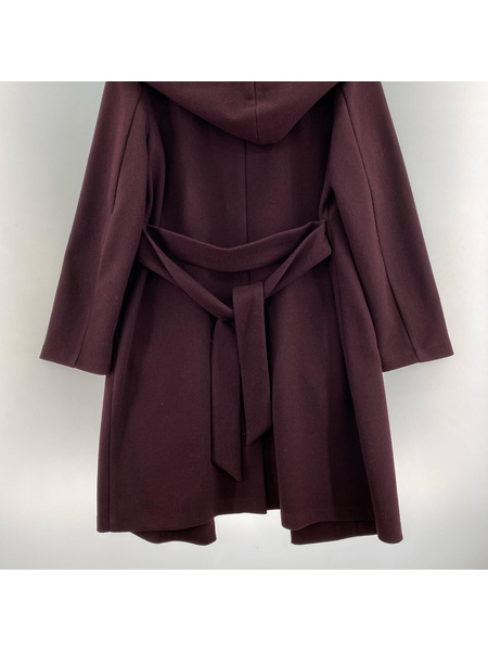 ZARA ソノ他 フード コート 赤紫