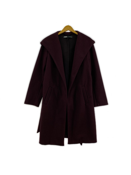ZARA ソノ他 フード コート 赤紫