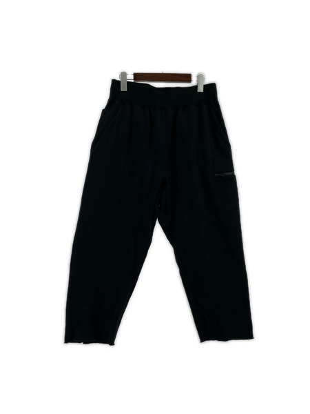 UNDERCOVER パンツ パイル裏毛カットオフパンツ(2)黒