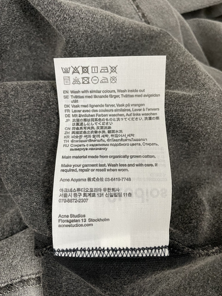 Acne Studios ウォッシュド加工 バックロゴL/Sカットソー L グレー