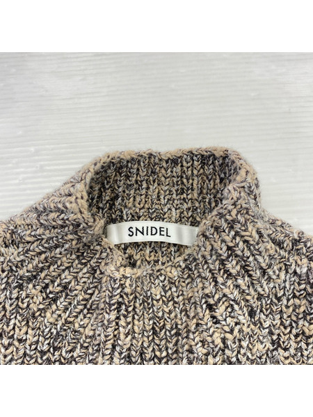 snidel ノースリーブワンピース ミニニットワンピース ONE BRW