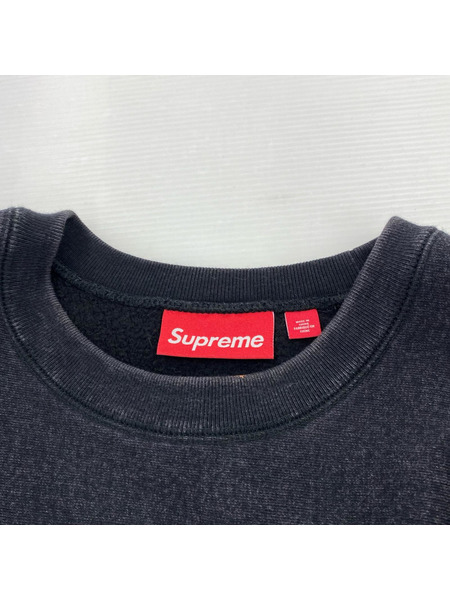 Supreme 25SS Vintage Print Boxlogo Sweat Shirt 黒
