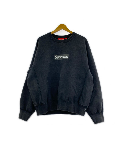 Supreme 25SS Vintage Print Boxlogo Sweat Shirt 黒