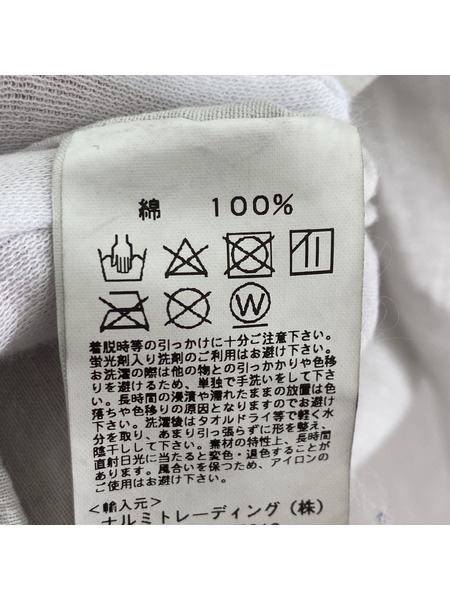 maison de soil HOMME コットンノーカラーロングシャツ