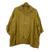 Jieda embroidery big shirt Jie-17S-SH02 黄 (1)