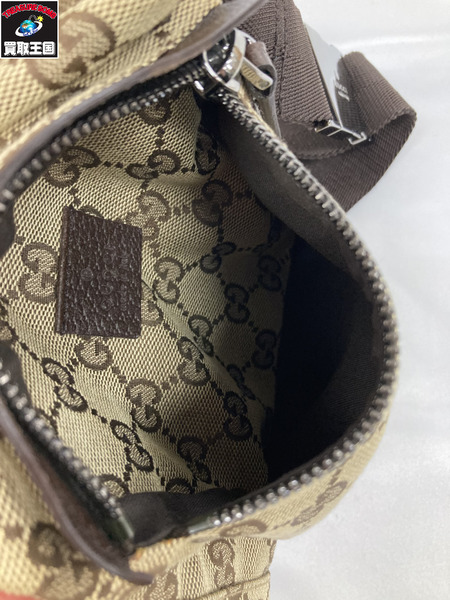 GUCCI GGキャンバス ウエストバック 28566 グッチ