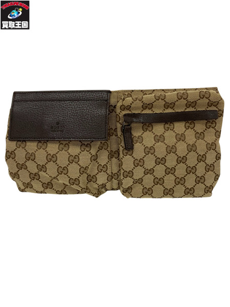 GUCCI GGキャンバス ウエストバック 28566 グッチ