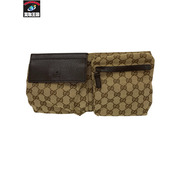 GUCCI GGキャンバス ウエストバック 28566 グッチ