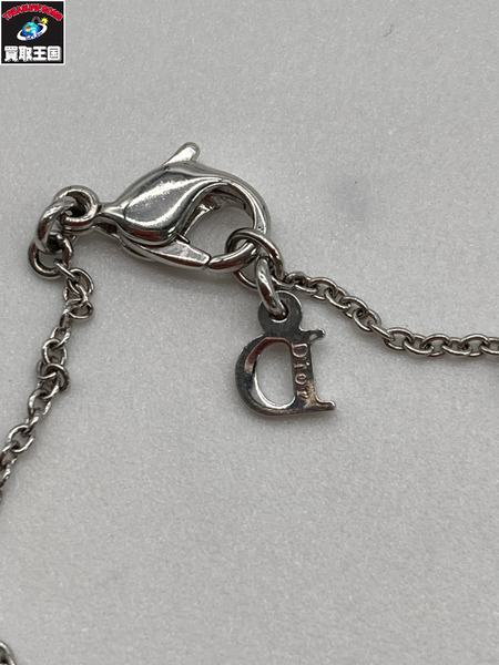  DIOR ディオール フラワー ブレスレット シルバーカラー 