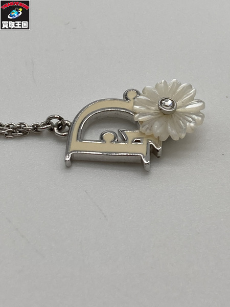  DIOR ディオール フラワー ブレスレット シルバーカラー 