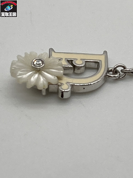  DIOR ディオール フラワー ブレスレット シルバーカラー 