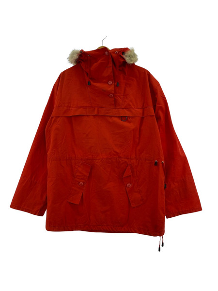 OLD ファーフード アノラック プルオーバー レッド[値下]