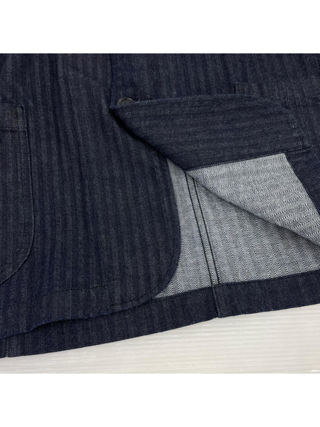 WORKERS Indigo Herringbone Lounge Jacket (38)
