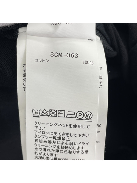Sacai 半袖Tシャツ・カットソー SCM-063 Side Zip Cotton T 1 ブラック