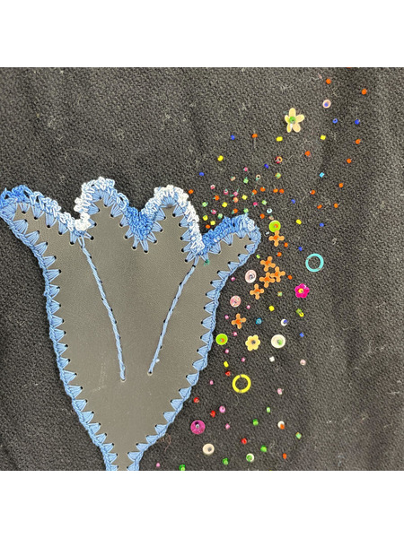 Y's アーカイブ 装飾 刺繍エルボーパッチ デザインテーラードジャケット