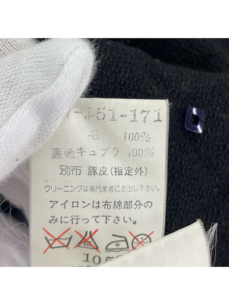 Y's アーカイブ 装飾 刺繍エルボーパッチ デザインテーラードジャケット