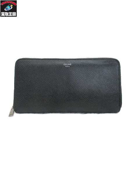 長財布 ラウンドジップ長財布　黒