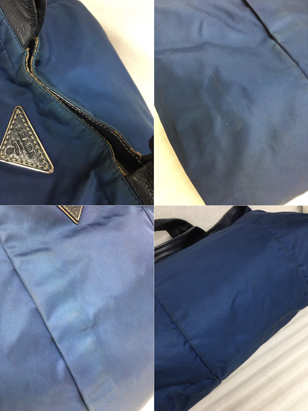 PRADA トートバッグ ネイビー