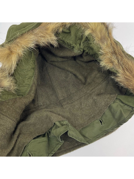 OLD・VINTAGE ハット 50s ウルフファーフードカーキ