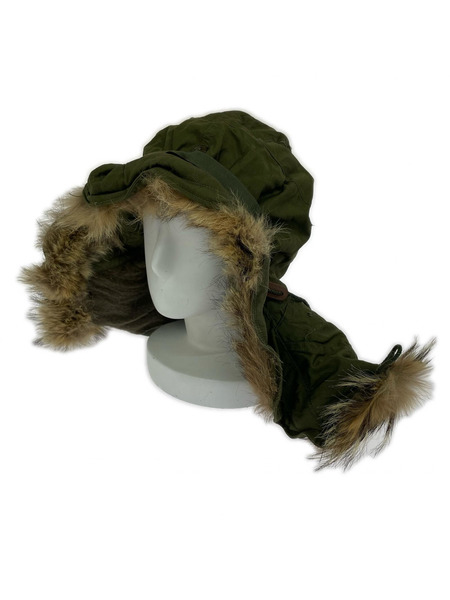 OLD・VINTAGE ハット 50s ウルフファーフードカーキ