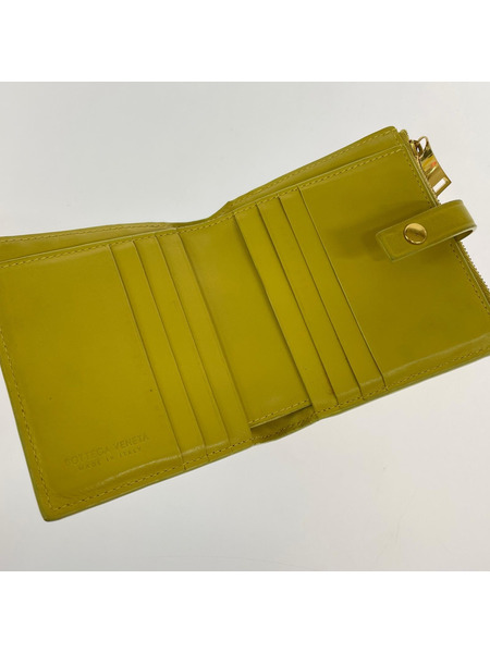 コンパクトウォレット Bottega Veneta/二ツ折リ財布/YEL[値下]