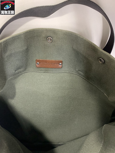 Bottega Vene トートバッグ キャンバストートバッグ 緑