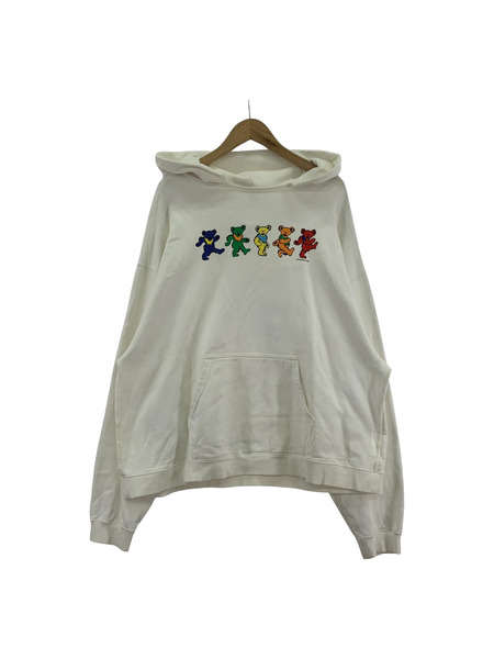 YSTRDY'S TMRRW×GRATEFUL DEAD プルオーバーパーカー M 白[値下]