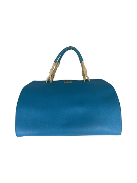 FURLA ハンドバッグ バイカラー ヴィーナス ミニボストンバッグ ブルー[値下]