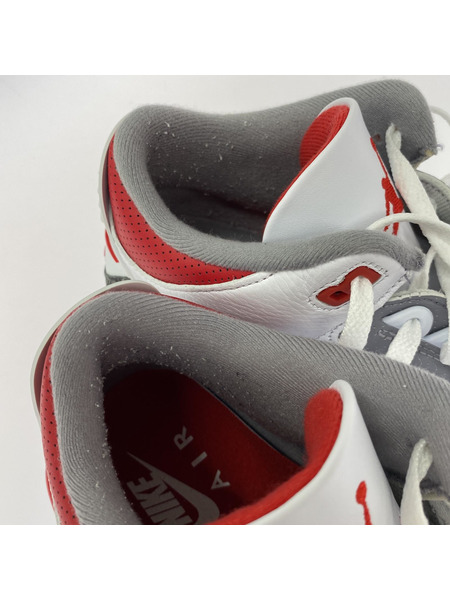 NIKE スニーカー AIR JORDAN 3 RETRO 28.0cm 白/グレー