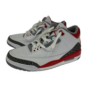 NIKE スニーカー AIR JORDAN 3 RETRO 28.0cm 白/グレー