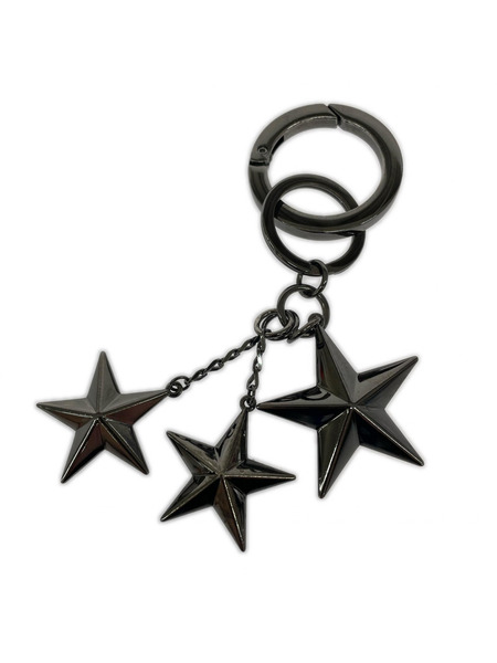 アクセサリー JIMMY CHOO Gunmetal メタルスター・キーリング