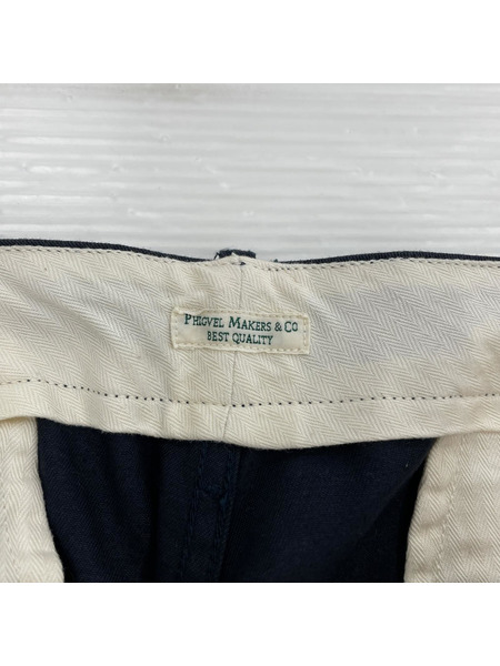 PHIGVEL パンツ OFFICER TROUSERS  紺