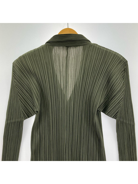 PLEATS PLEASE 長袖ワンピース ワンピース カーキ
