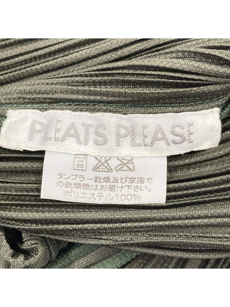 PLEATS PLEASE 長袖ワンピース ワンピース カーキ