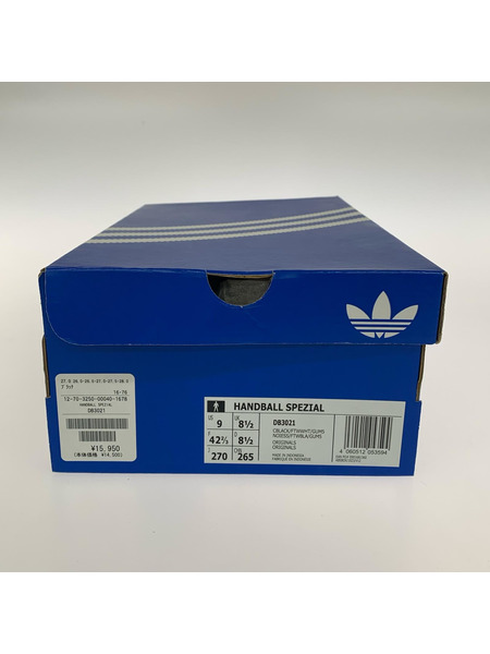 adidas スニーカー Handball Spezial ブラック 27.0cm