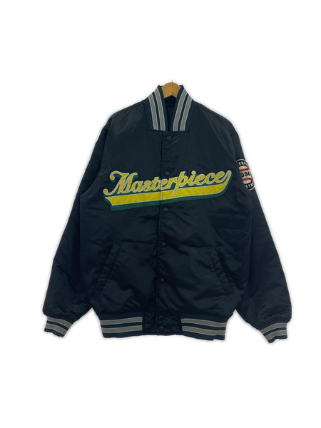 MASTERPIECE ブルゾン・ジャンパー ナイロンスタジャン 黒 (L)