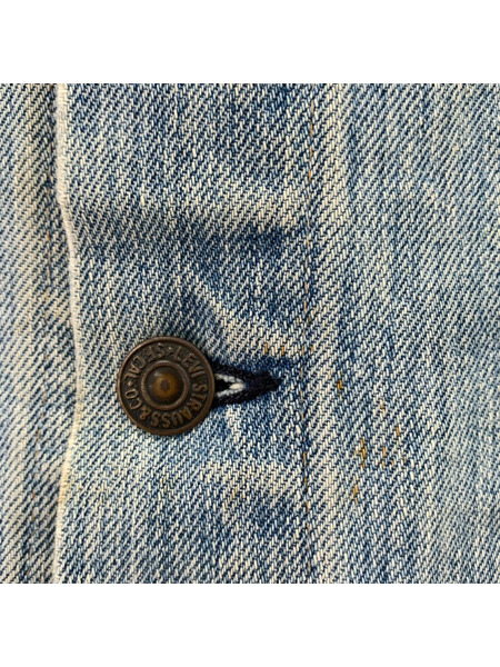 Levi's デニムジャケット 80s/USA製/ボタン裏52/薄青