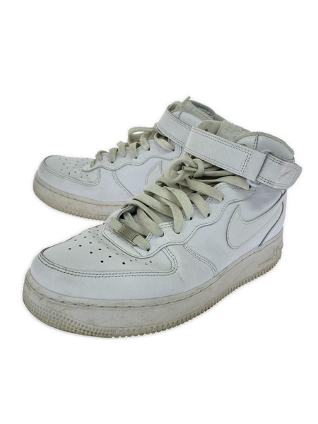NIKE スニーカー AIR FORCE 1 MID WHT 28cm