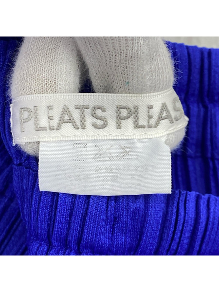 PLEATS PLEASE プリーツパンツ 青