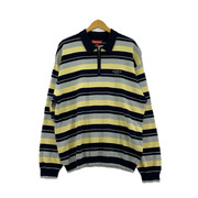 Supreme 長袖Tシャツ・カットソー L/S ZIP STRIPE POLO SIZE:L