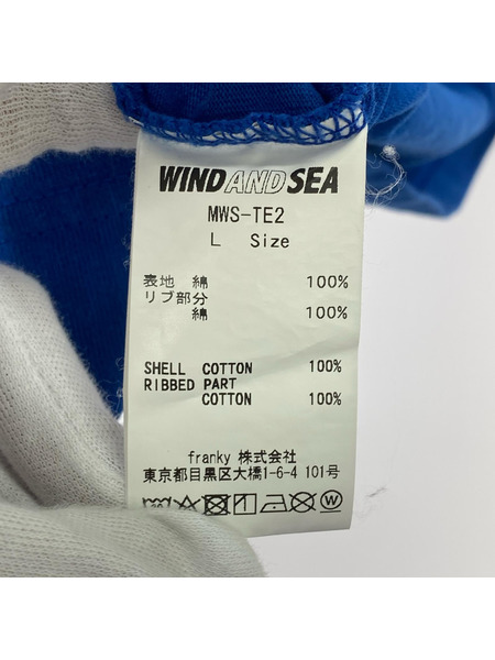 WIND AND SEA 半袖Tシャツ・カットソー MADNESS S/S Tee 青 L