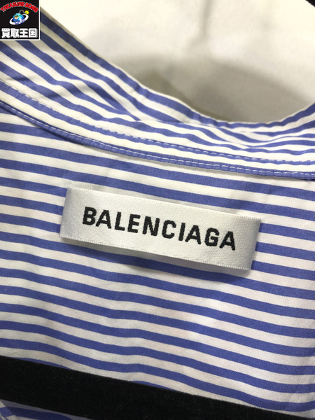 BALENCIAGA/18SS/ニュースイングシャツ/36/ブルー/バレンシアガ