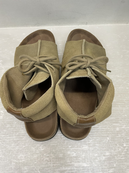 UNDERCOVER 21SS スウェード切替ブーツサンダル L 茶 UC1A4F03