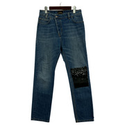 Vivienne Westwood ANGLOMANIA ニーパッチデニムパンツ ブルー[値下]