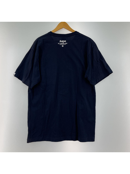 A BATHING APE/SS Tee/XL/NVY