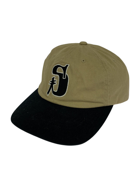 STUSSY キャップ VINTAGE S LOGO LOW CAP BEIGE[値下]