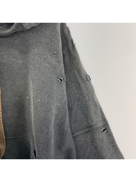 KAPITAL 24AW 裏毛 スリラーダメージデビルフードパーカー F K2411LC137[値下]